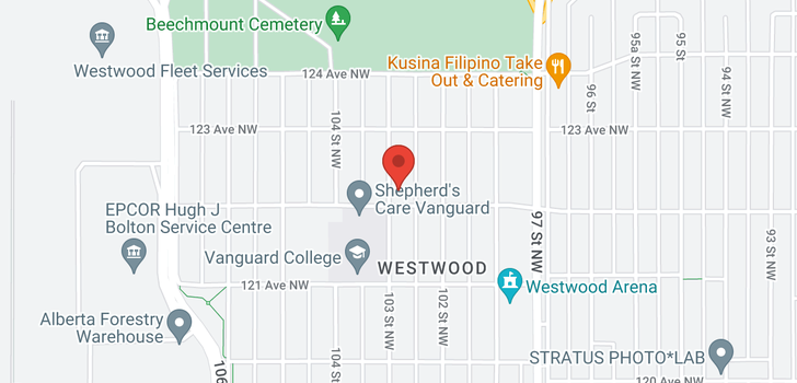 map of 12207 103 ST NW